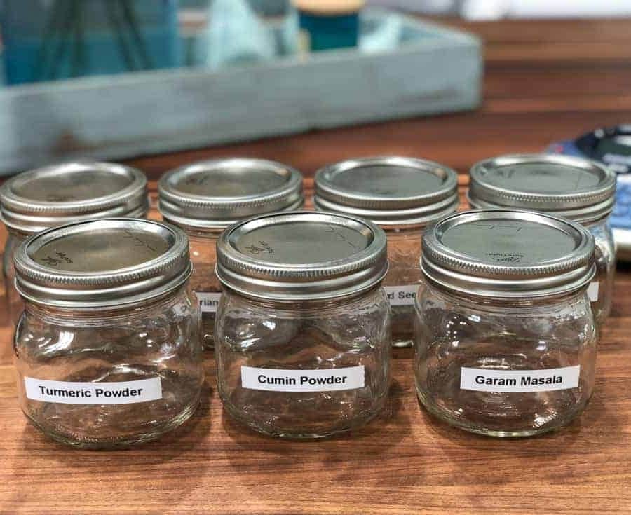 using jars for spice storage solutions