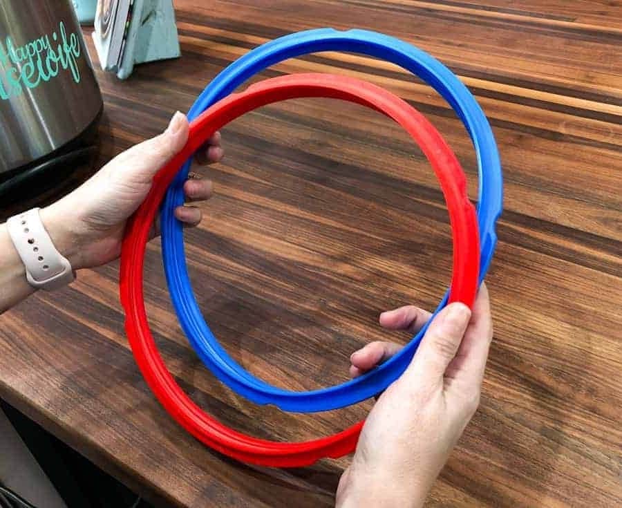 red and blue instant pot sealing rings