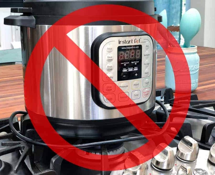 an instant pot placed on the stove