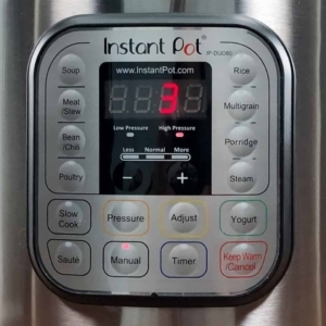 instant pot reading 3 minute cook time