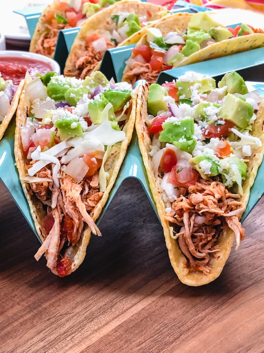 salsa chicken tacos