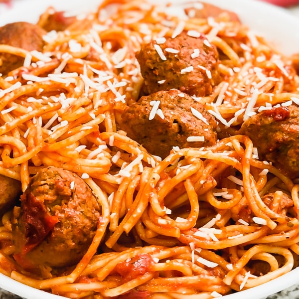 instant pot spaghetti and meatballs