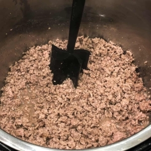 cooking ground beef in the instant pot