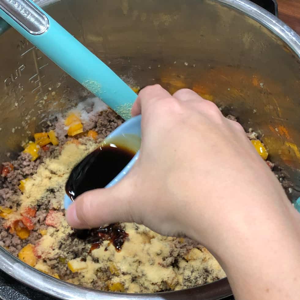 Instant Pot Couscous with Ground Beef One Happy Housewife