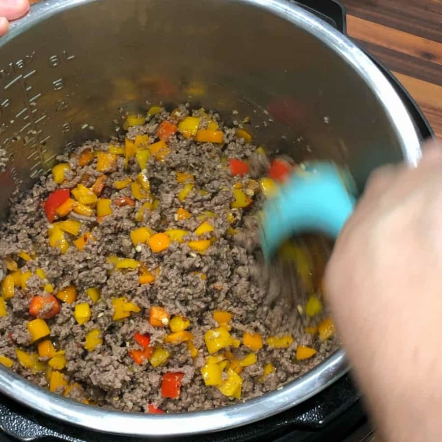 Instant Pot Couscous with Ground Beef One Happy Housewife
