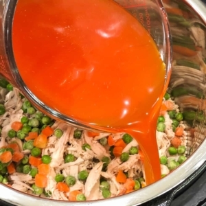 adding goya seasoning and chicken broth mix to israeli couscous