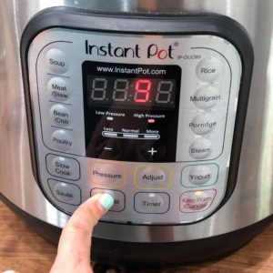 setting the instant pot cook time