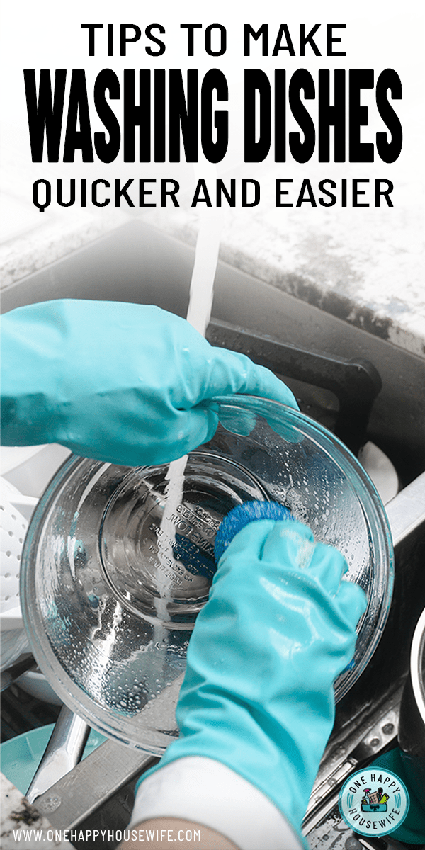 how to make washing dishes easier