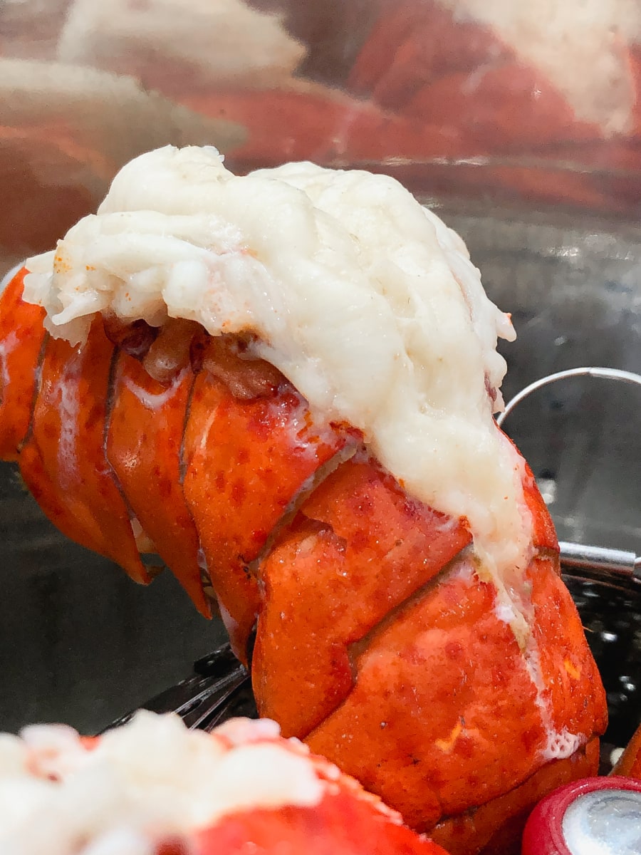 cooked lobster tails in the instant pot