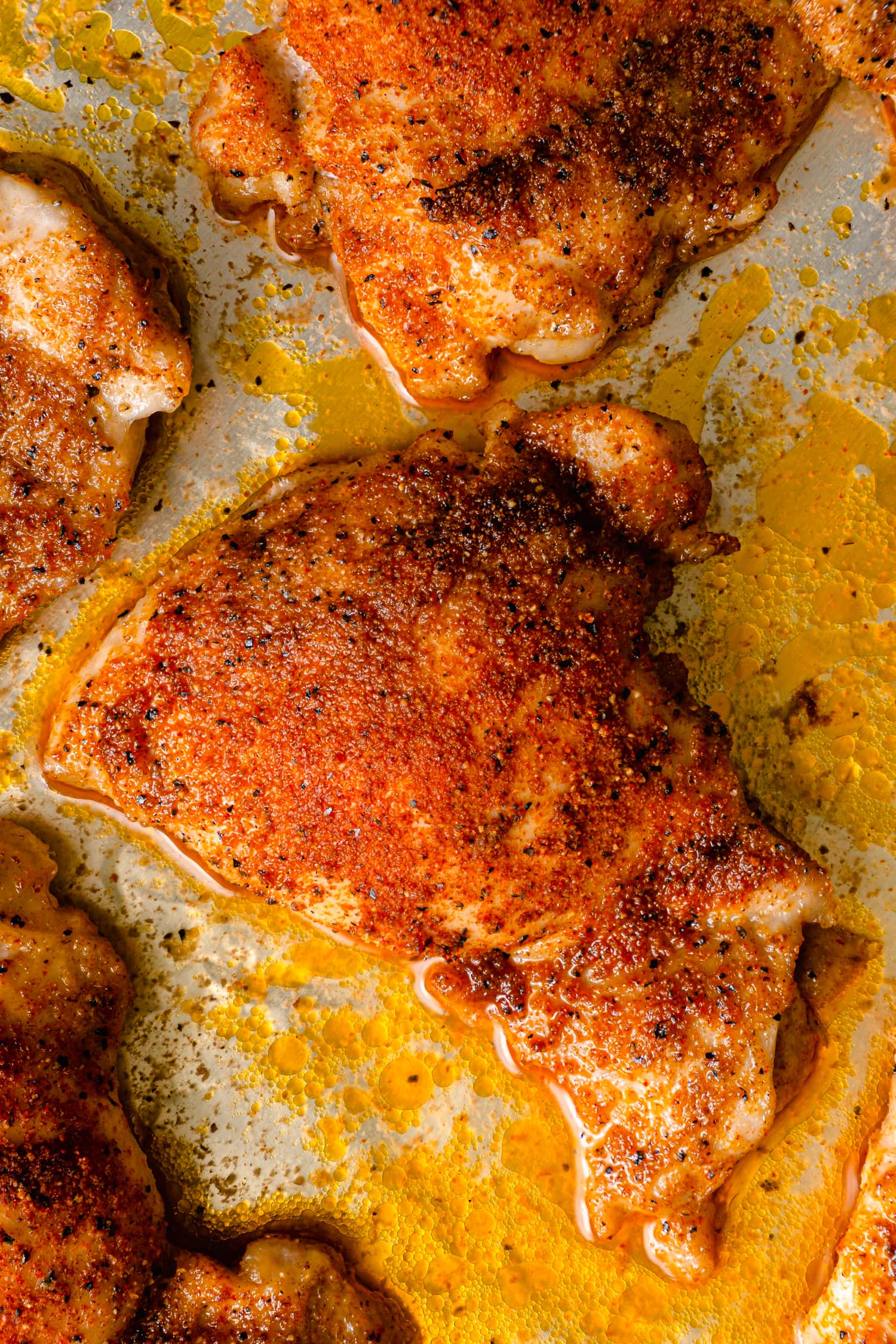 Simple Oven Roasted Chicken Thighs - One Happy Housewife
