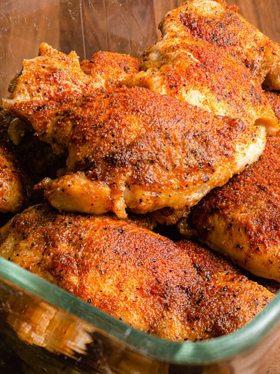 oven roasted chicken thighs recipe