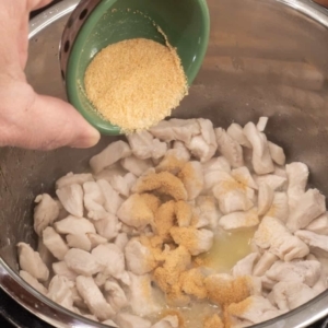 seasoning chicken in the pressure cooker