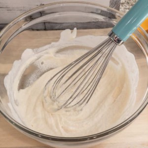 making a paste from heavy cream and all-purpose flour