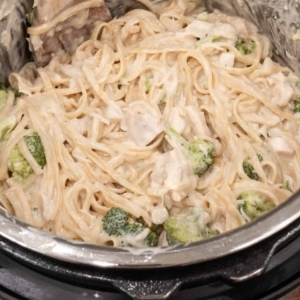 chicken broccoli alfredo in the instant pot