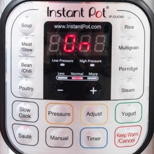 setting instant pot to saute at normal heat