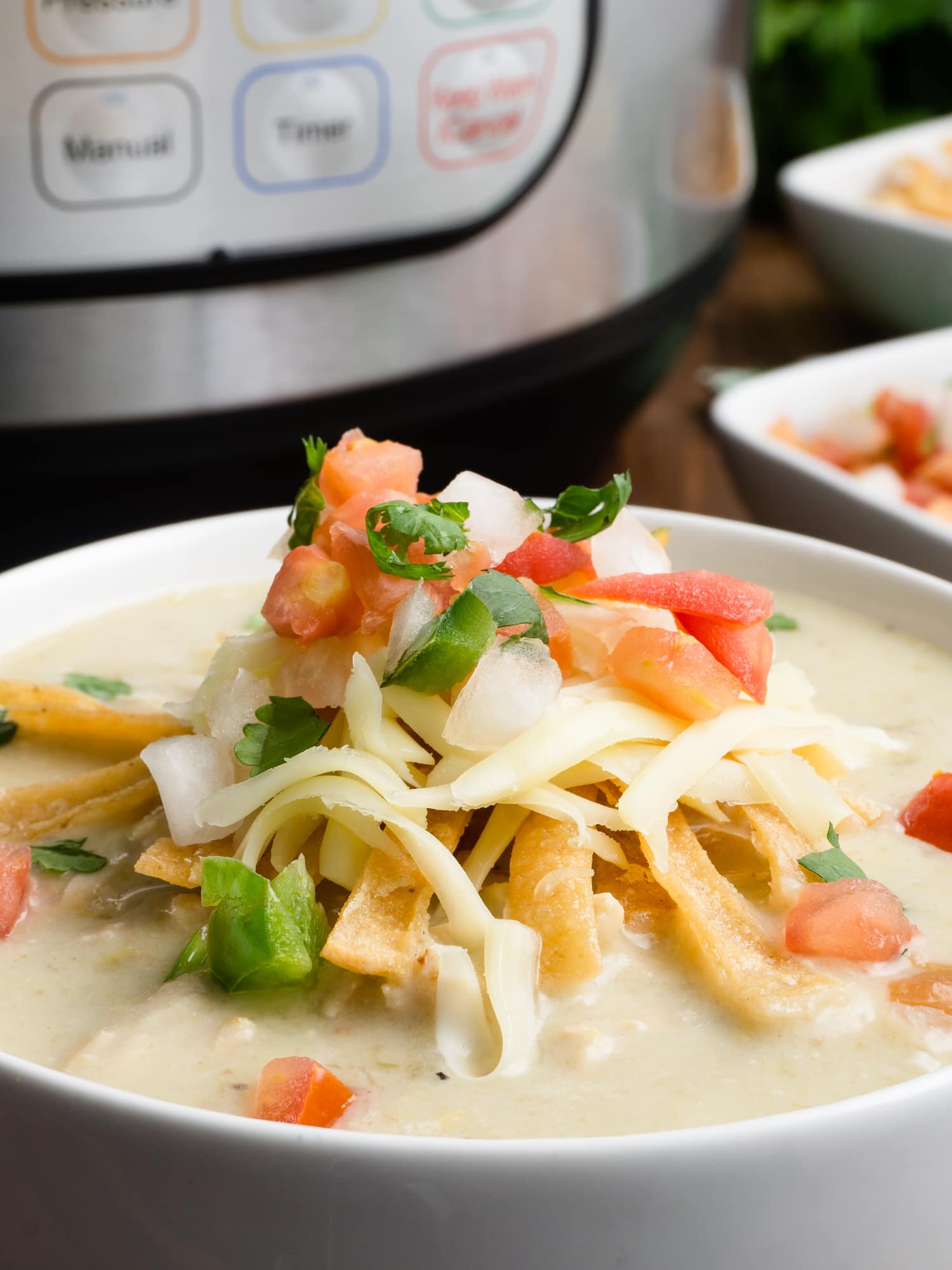 Instant Pot Chicken Enchilada Soup One Happy Housewife