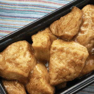 overhead shot of monkey bread