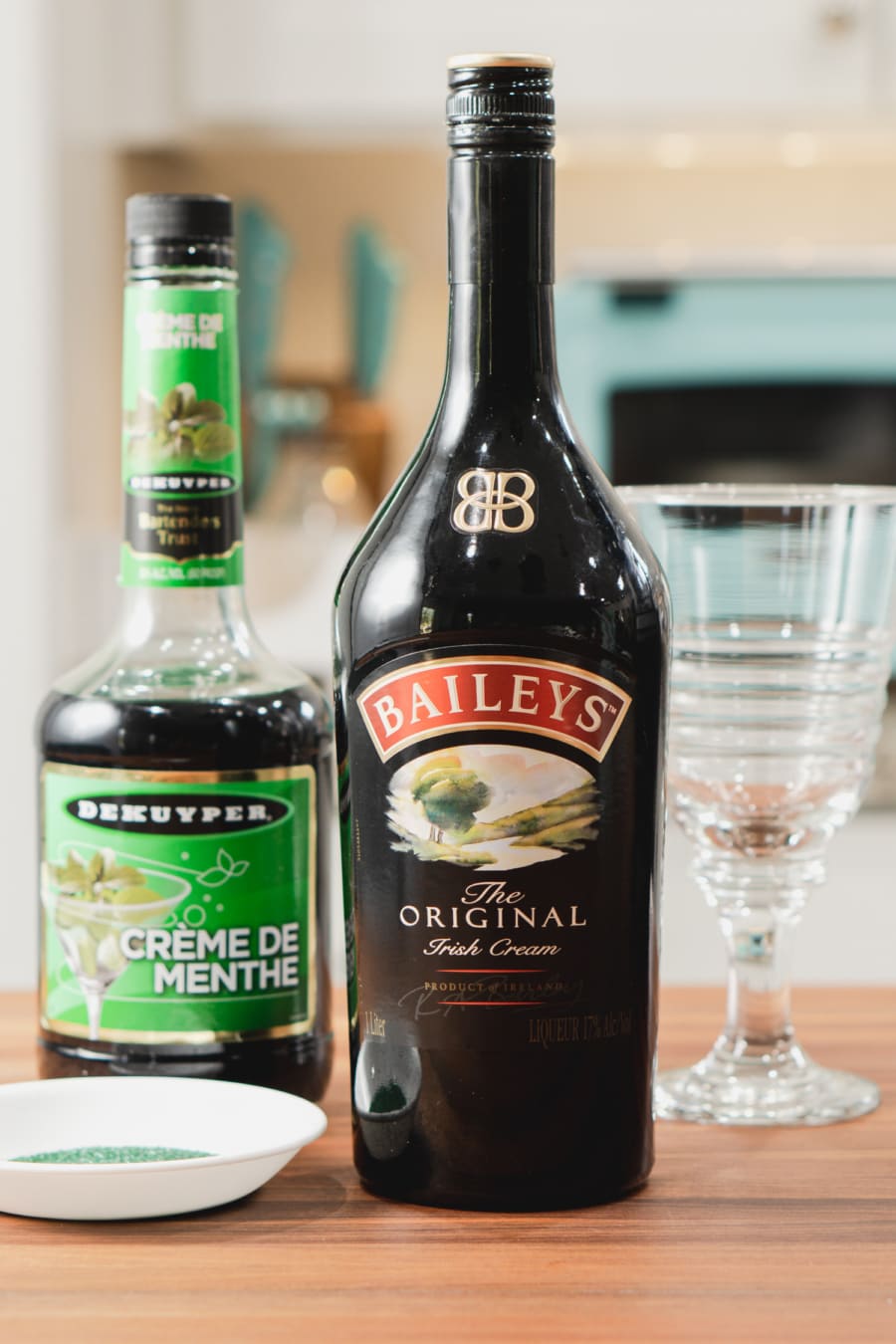 boozy shamrock shake ingredients include creme de mente and bailey's irish cream