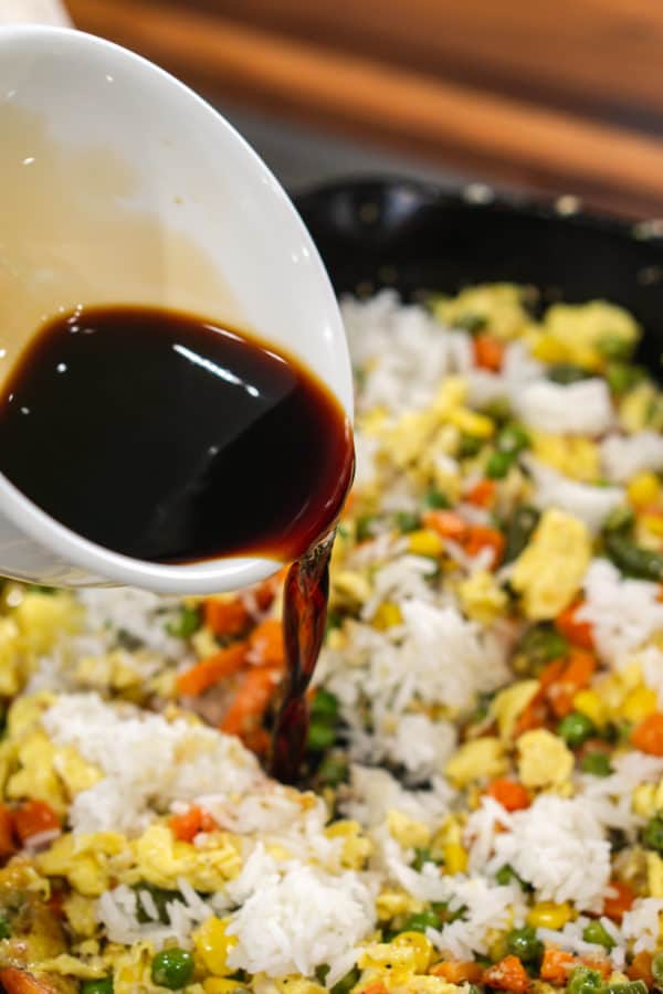 Easy Vegetable and Egg Fried Rice One Happy Housewife