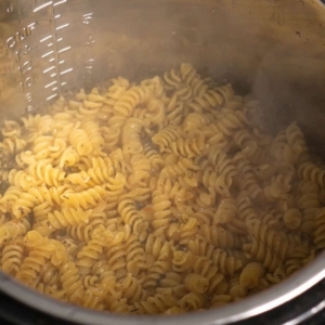 cooked pasta in the instant pot for tuscan chicken pasta in the instant pot