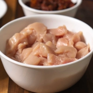 chicken breasts cut into bite-sized pieces