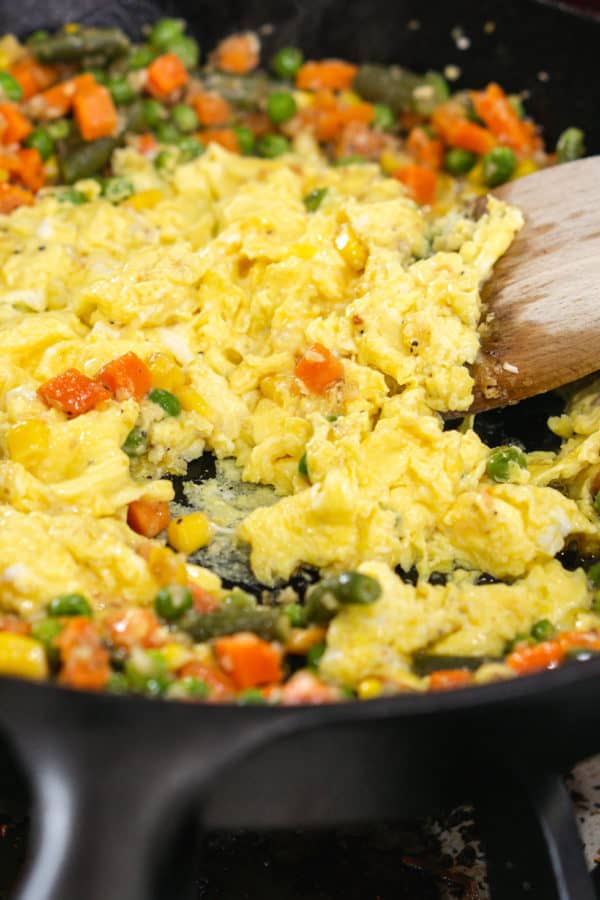 Easy Vegetable and Egg Fried Rice One Happy Housewife