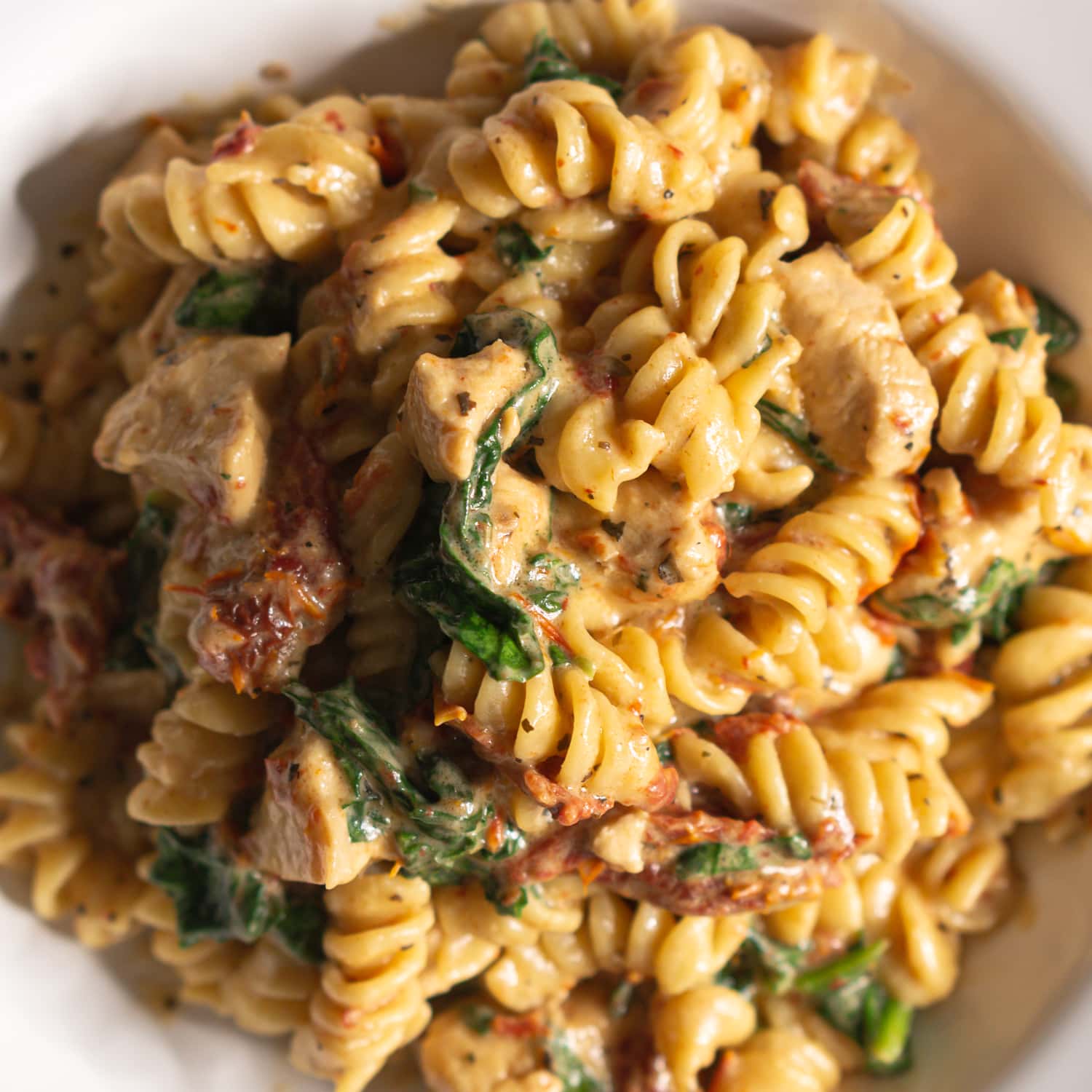 Instant Pot Tuscan Chicken Pasta - One Happy Housewife