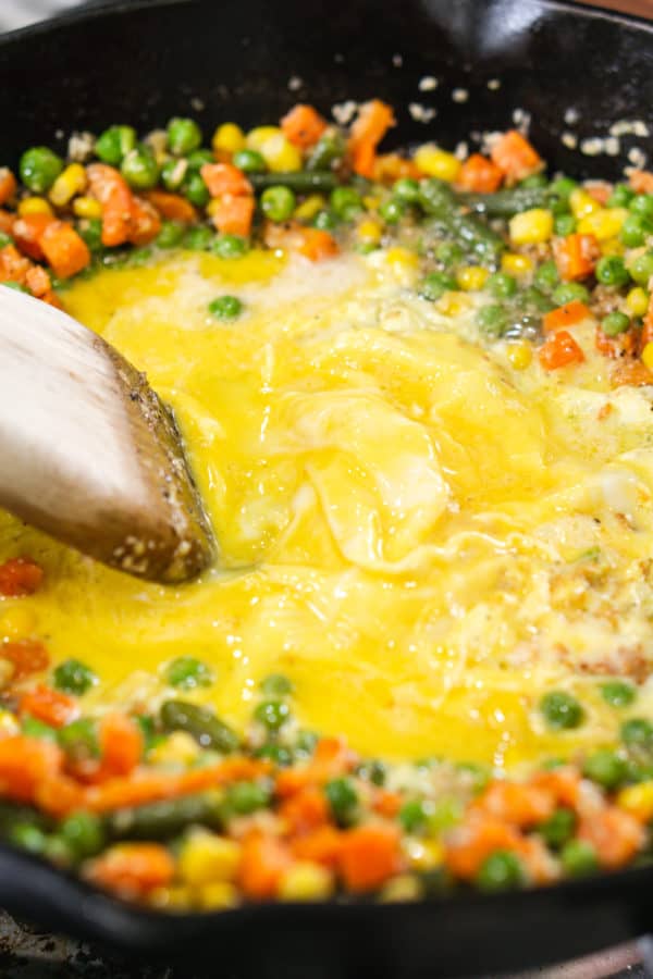 Easy Vegetable and Egg Fried Rice One Happy Housewife