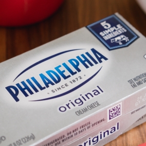 a box of philadelphia cream cheese