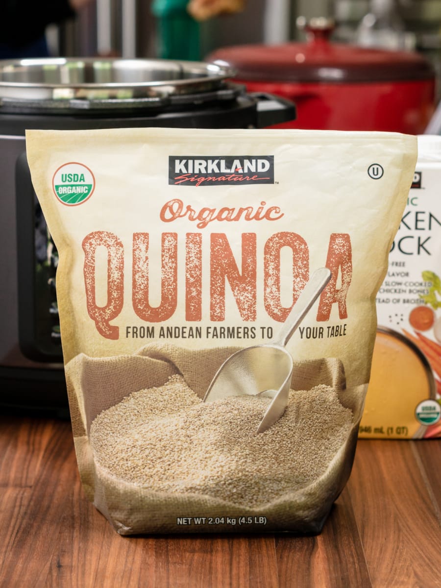 https://www.onehappyhousewife.com/wp-content/uploads/2020/07/costco-kirkland-brand-organic-quinoa-for-pressure-cooker-quinoa-2-20211203-900x1200.jpg