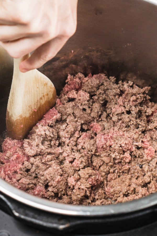 Instant Pot Pasta with Meat Sauce One Happy Housewife