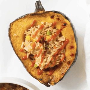 acorn squash stuffed with rice