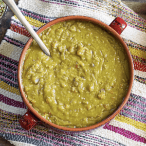 split pea soup from the bearded hiker