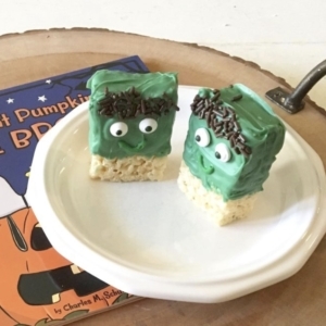 halloween franken krispies