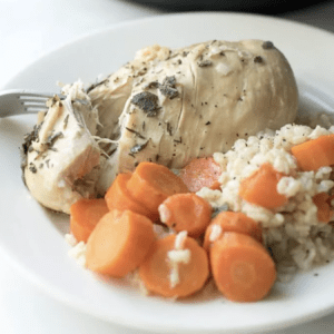 chicken carrots brown rice