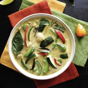 thai green curry with chicken