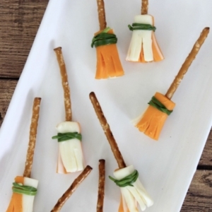 halloween witches broom snacks