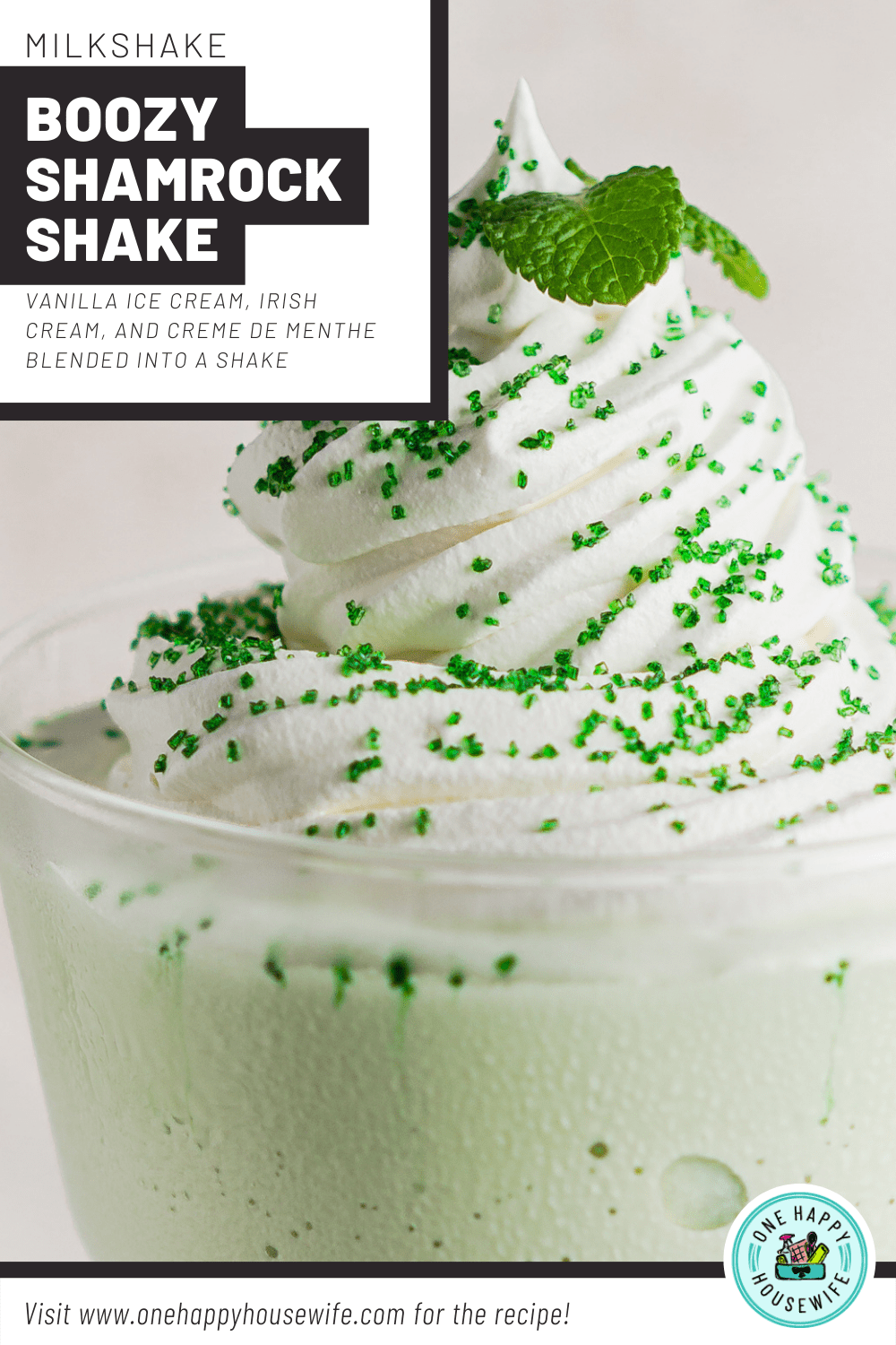 A Boozy Shamrock Shake for St. Patrick's Day