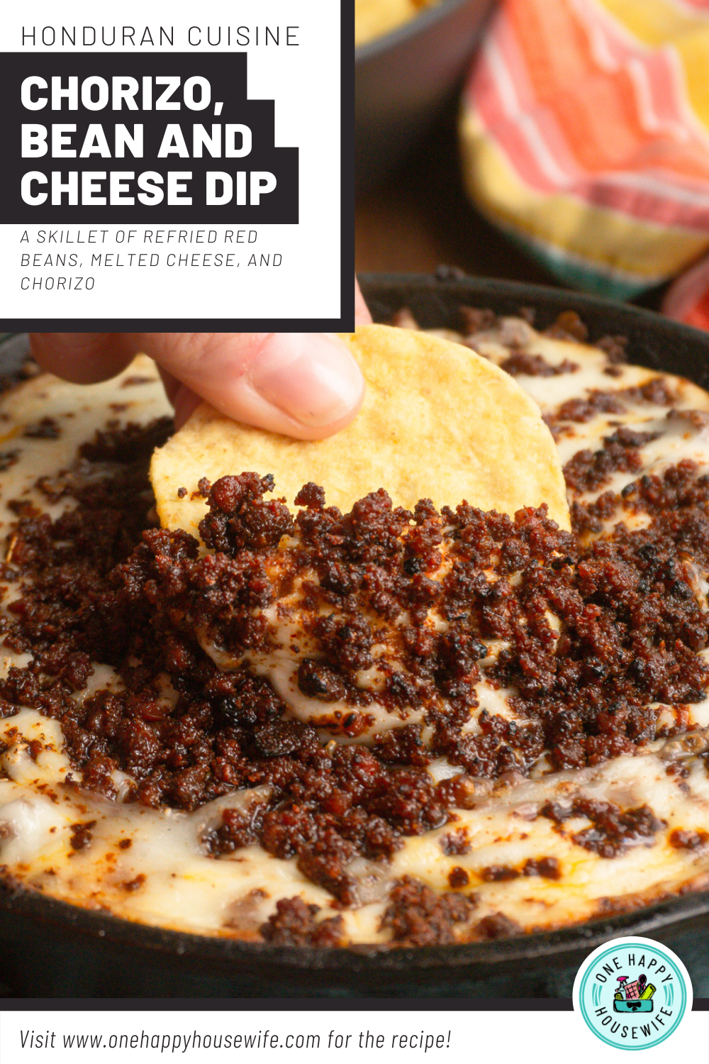 chorizo bean and cheese dip anafre hondureno