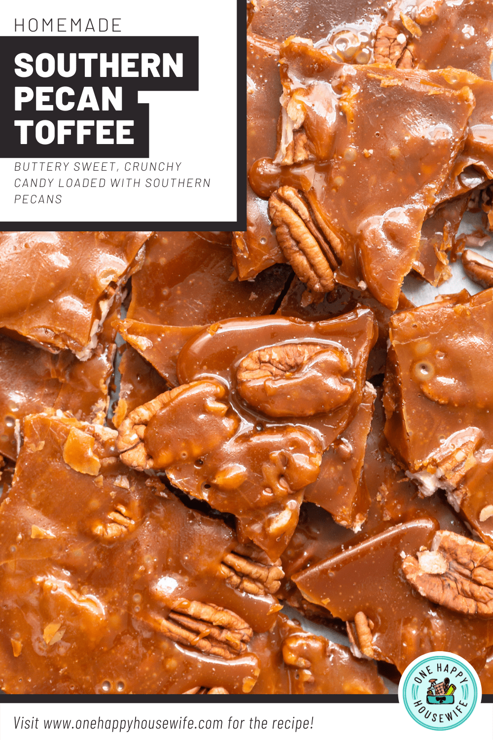 homemade southern pecan toffee