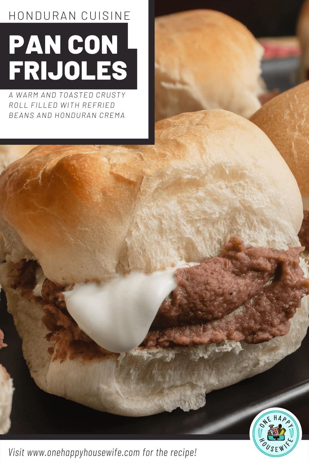 honduran pan con frijoles bread with beans