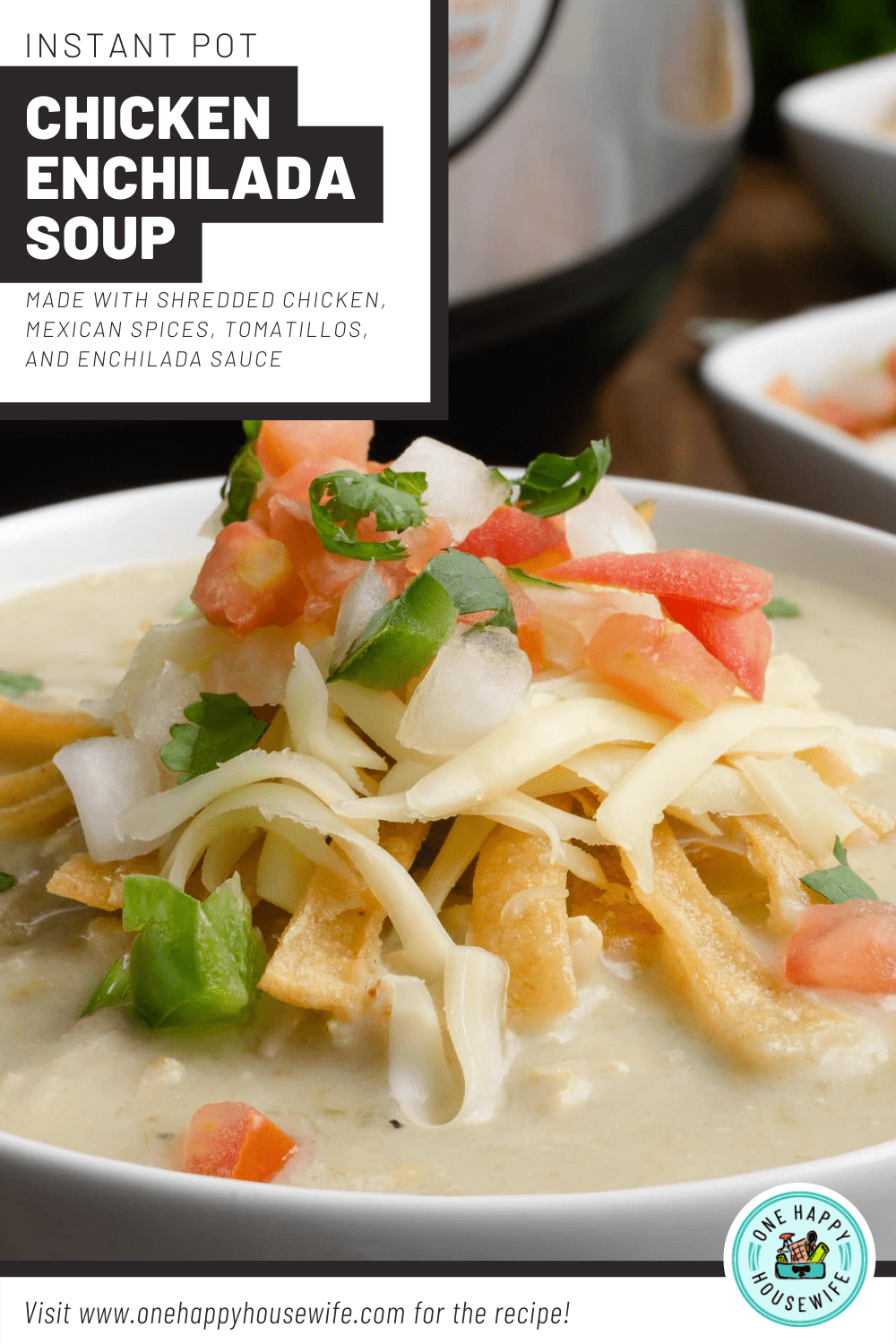 instant pot chicken enchilada soup