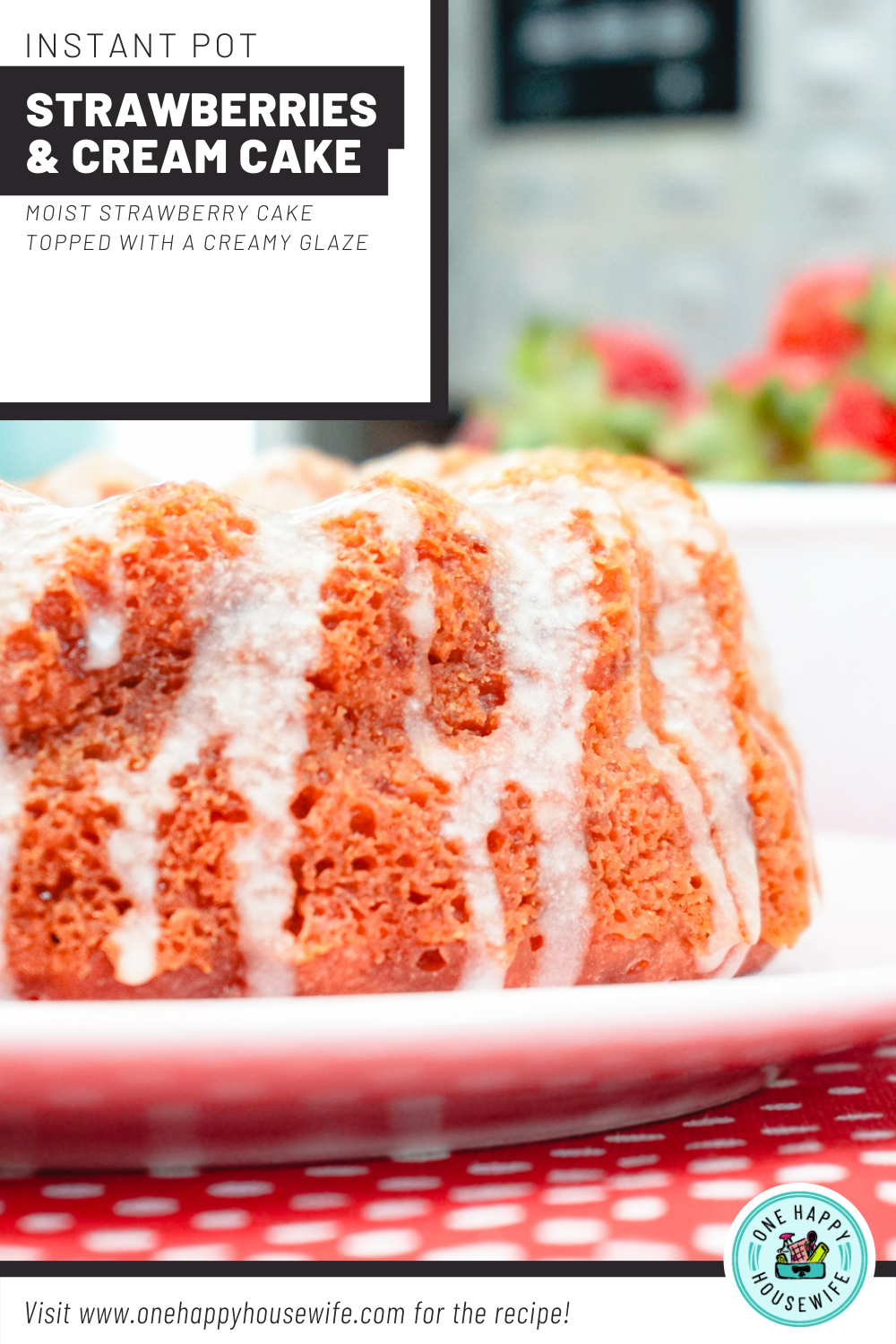 instant pot strawberries and cream cake