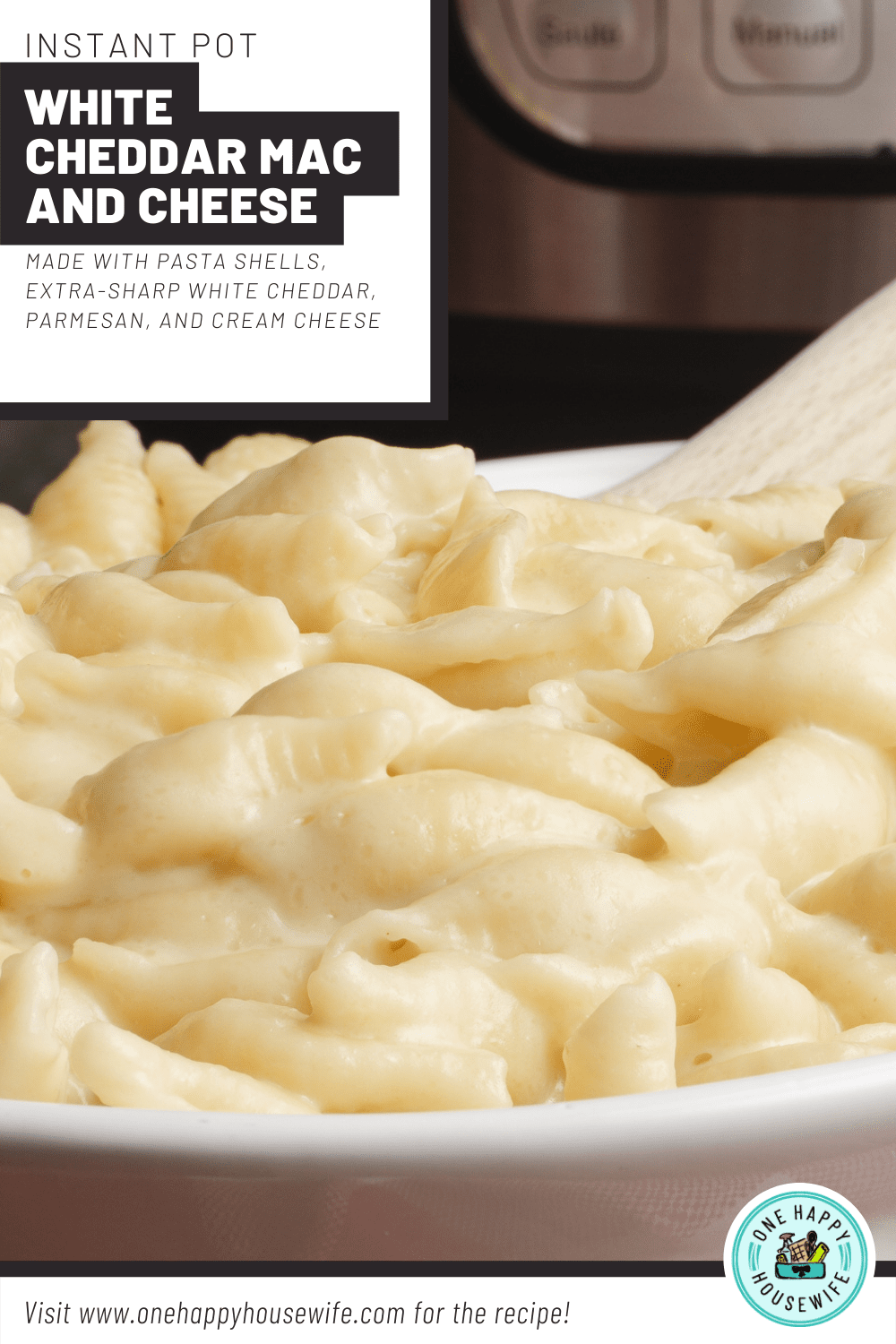 instant pot white cheddar mac and cheese