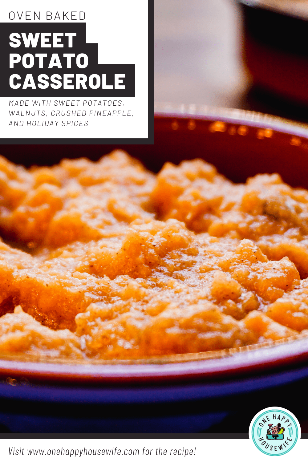 oven baked sweet potato casserole