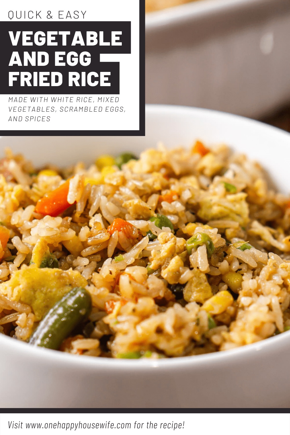 vegetable and egg fried rice