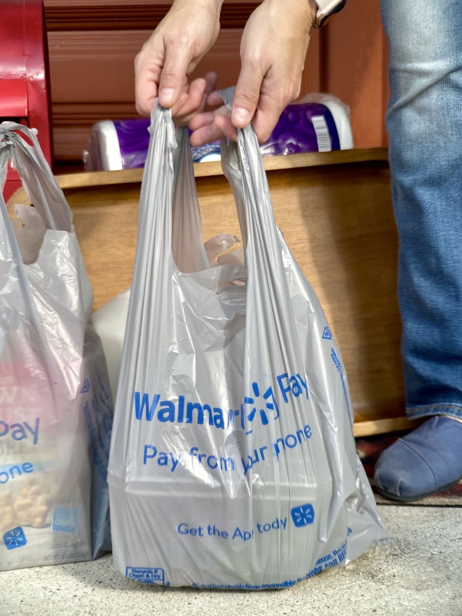 groceries delivered to front door using walmart plus