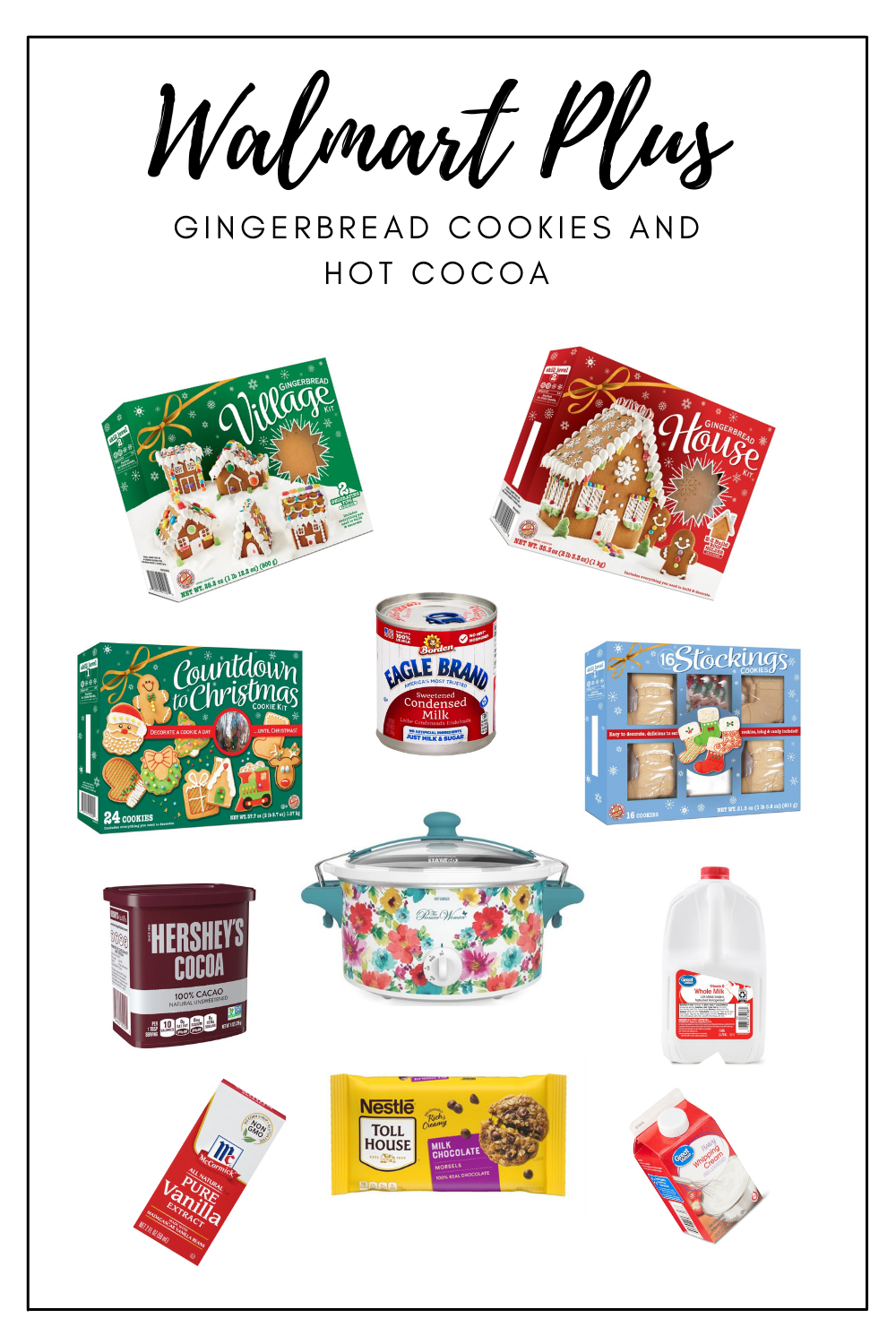 walmart plus gingerbread supplies