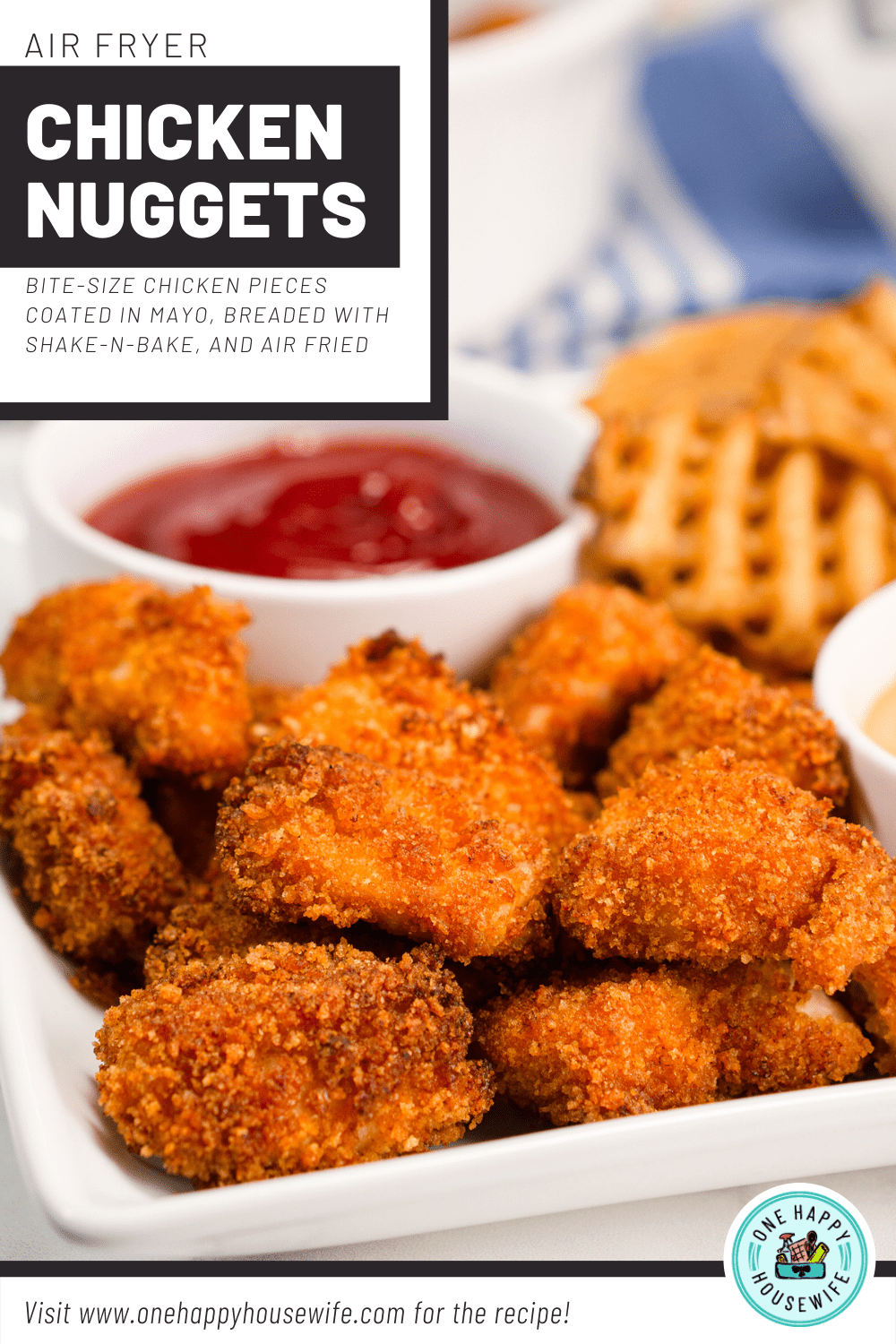 air fryer chicken nuggets pin