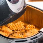 frozen waffle fries in the air fryer basket